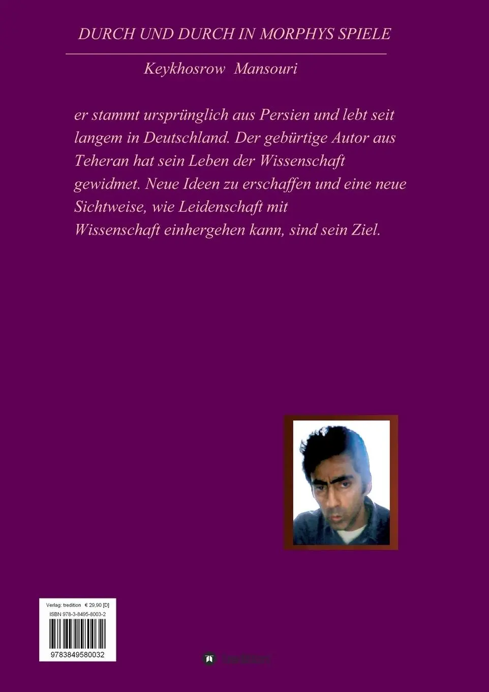 Rückseite: 9783849580032 | DURCH UND DURCH IN MORPHYS SPIELE | Ein Blick in Morphys Logik | Buch