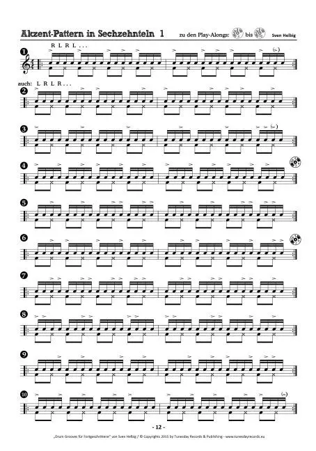 Bild: 9783955340032 | Drum-Grooves für Fortgeschrittene, m. 2 Audio-CDs | Sven Helbig | 2015