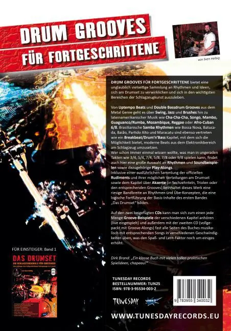 Bild: 9783955340032 | Drum-Grooves für Fortgeschrittene, m. 2 Audio-CDs | Sven Helbig | 2015
