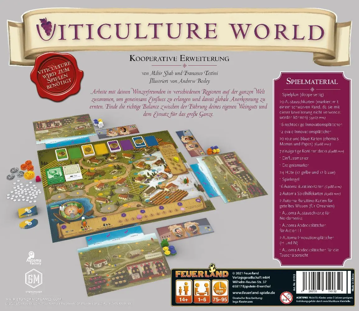 Bild: 4260705310132 | Viticulture World | Mihir Shah (u. a.) | Spiel | In Spielebox | 2023