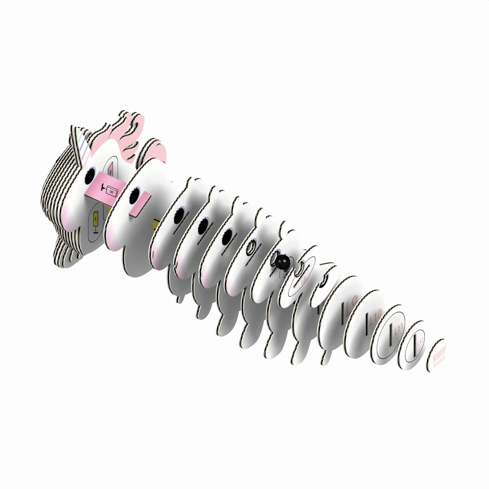 Bild: 9421035150132 | EUGY - 3D Bastelset Einhorn | Eugy | Kit (Bastelset) | 650014 | 2023