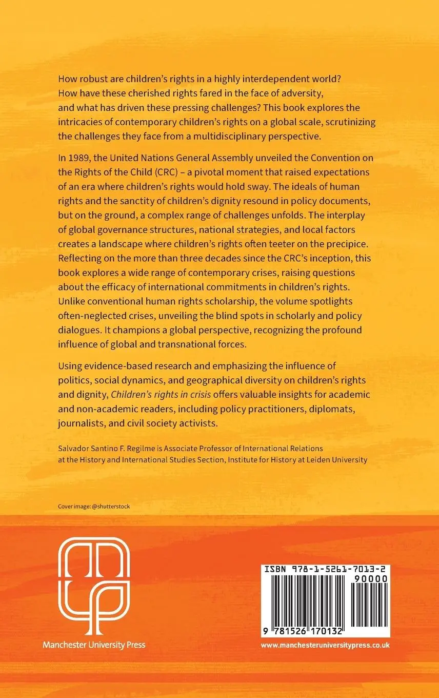 Rückseite: 9781526170132 | Children's rights in crisis | Salvador Santino Regilme | Buch | 2024