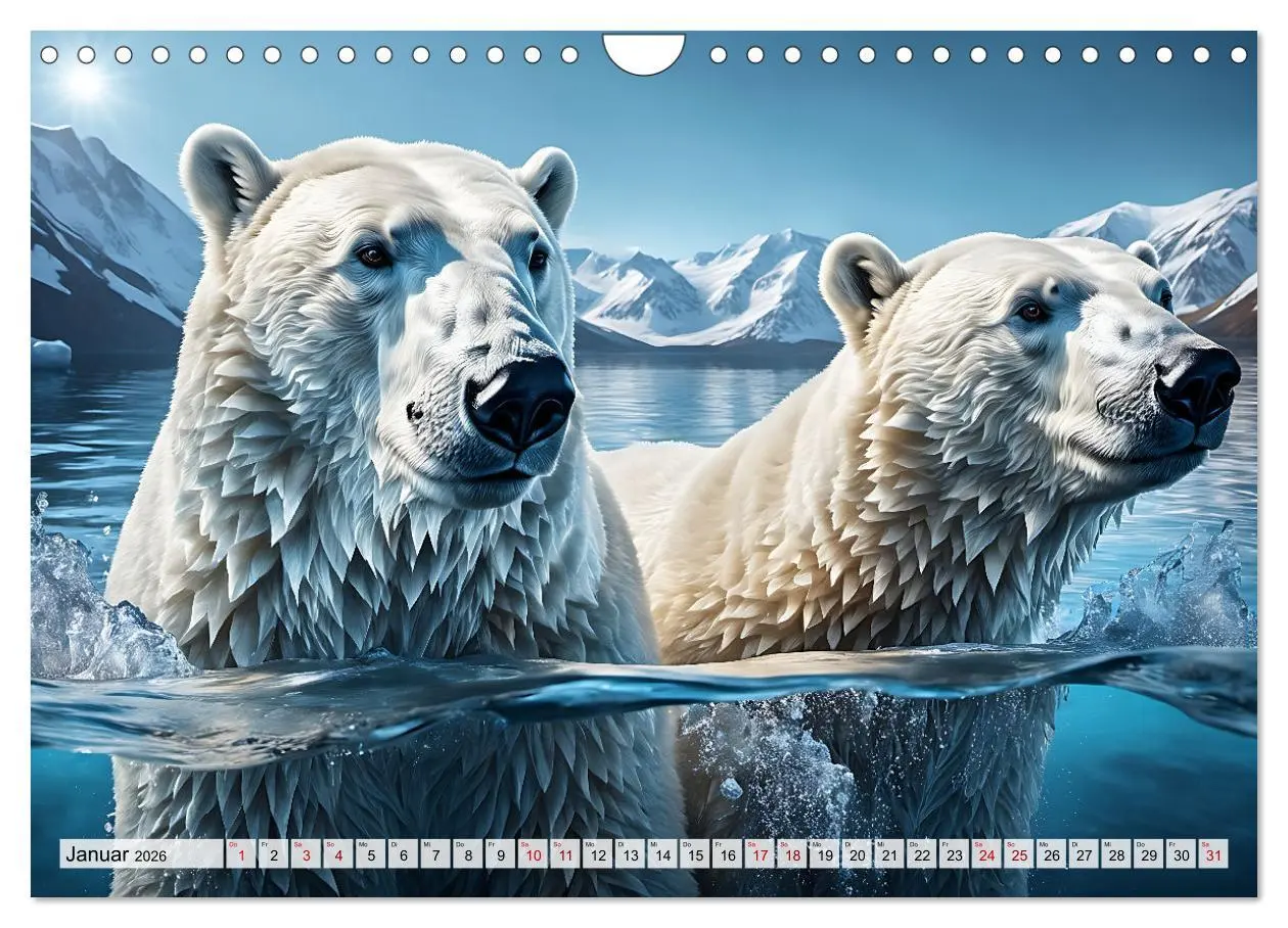 Bild: 9783457360132 | Im magischen Land der Eisbären (Wandkalender 2026 DIN A4 quer),...