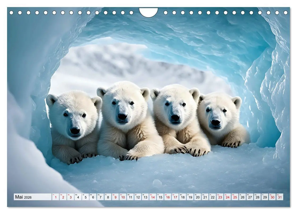 Bild: 9783457360132 | Im magischen Land der Eisbären (Wandkalender 2026 DIN A4 quer),...