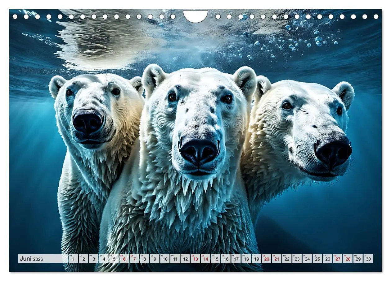 Bild: 9783457360132 | Im magischen Land der Eisbären (Wandkalender 2026 DIN A4 quer),...