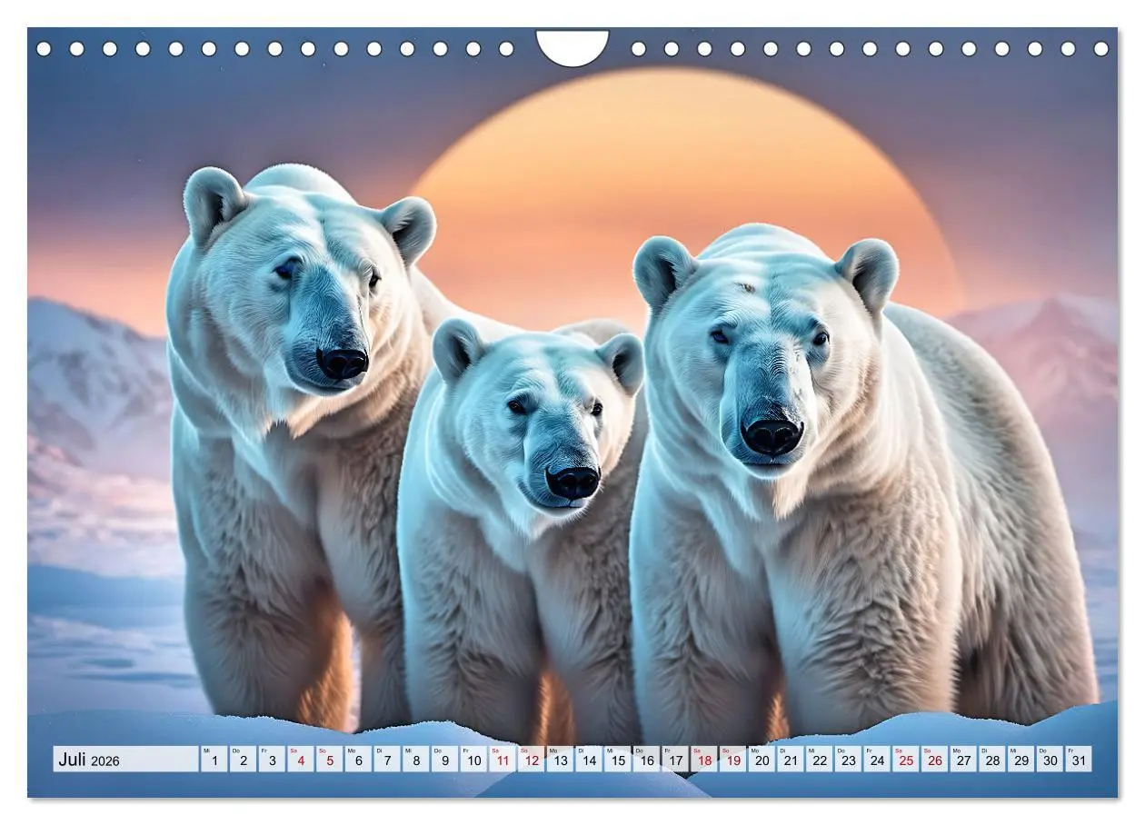 Bild: 9783457360132 | Im magischen Land der Eisbären (Wandkalender 2026 DIN A4 quer),...