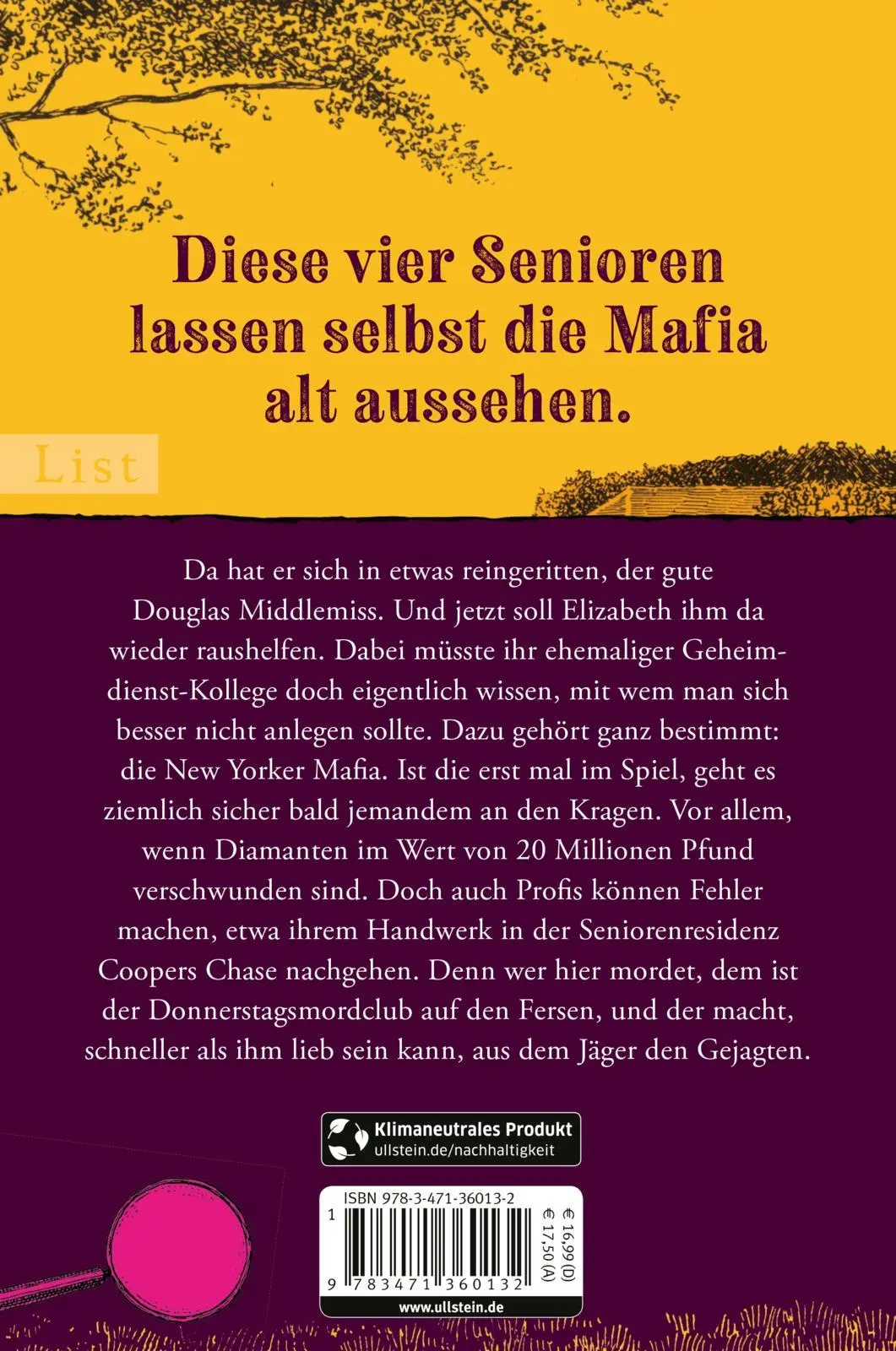 Rückseite: 9783471360132 | Der Mann, der zweimal starb | Richard Osman | Taschenbuch | 448 S.