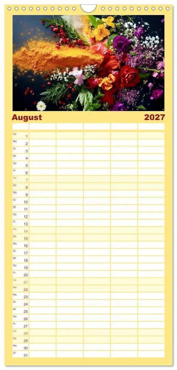Bild: 9783594290132 | Familienplaner 2027 - Küchenkalender Gewürzwelt mit 5 Spalten...