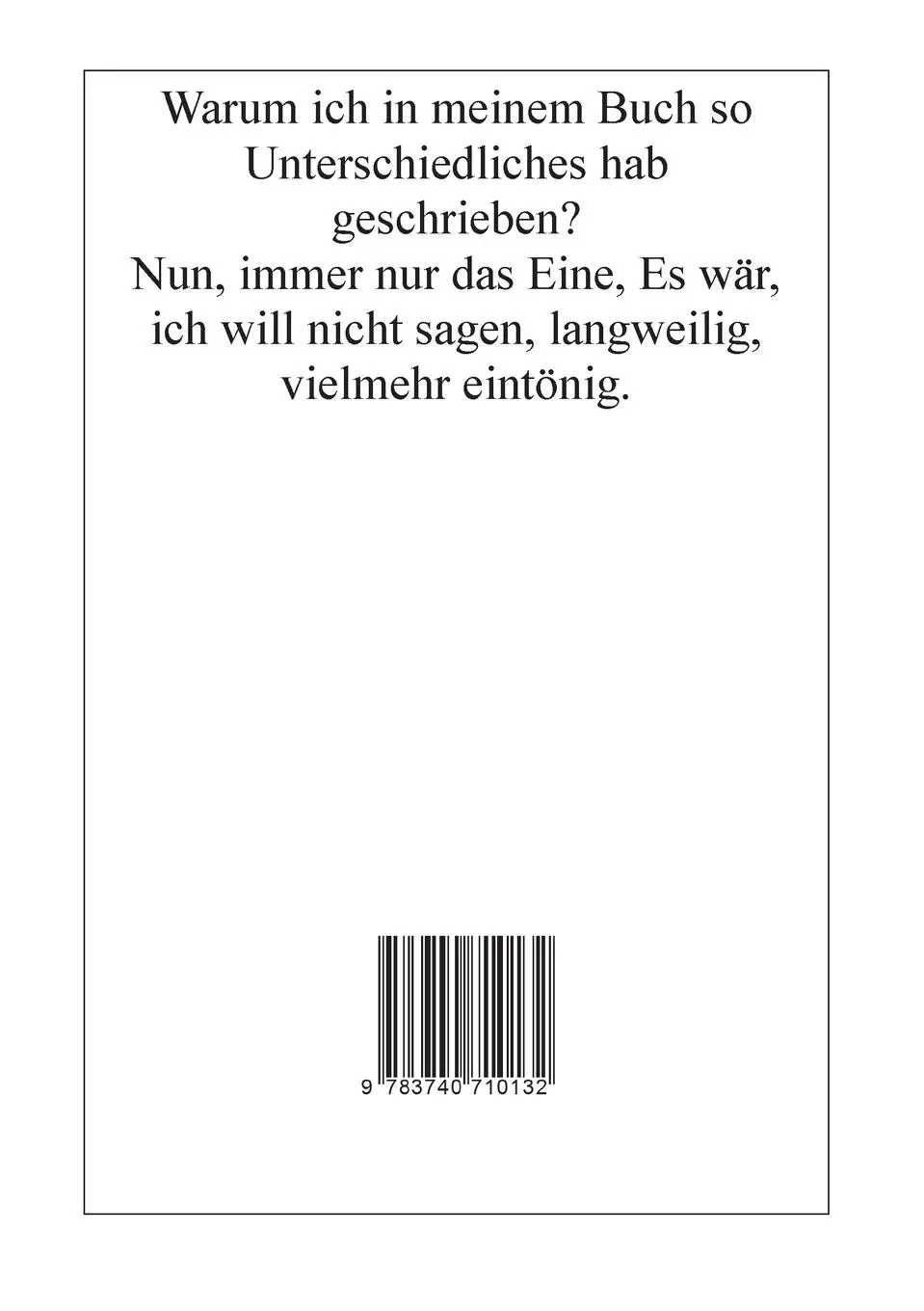 Rückseite: 9783740710132 | Oh - dieser Kater | Klaus Günther | Taschenbuch | 88 S. | Deutsch