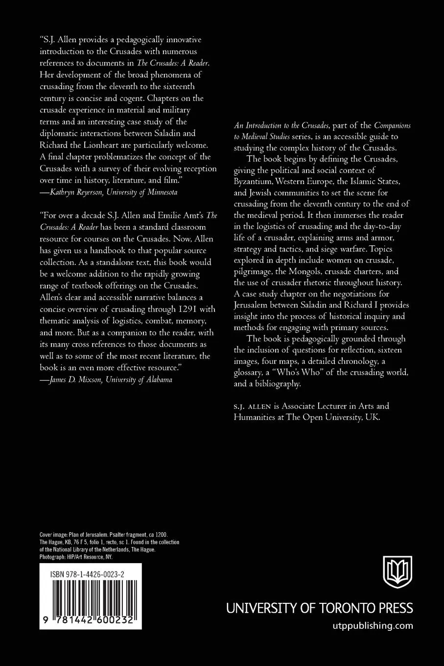 Rückseite: 9781442600232 | An Introduction to the Crusades | S J Allen | Taschenbuch | Englisch