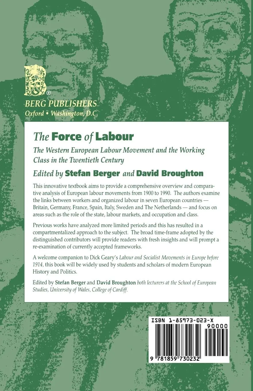Rückseite: 9781859730232 | The Force of Labour | Stefan Berger | Taschenbuch | Englisch | 1995