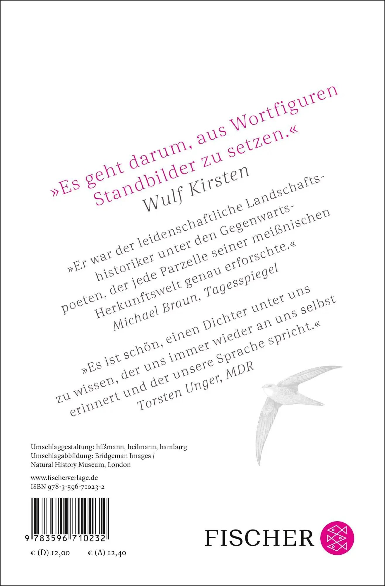 Rückseite: 9783596710232 | Erdanziehung | Gedichte | Wulf Kirsten | Taschenbuch | 96 S. | Deutsch