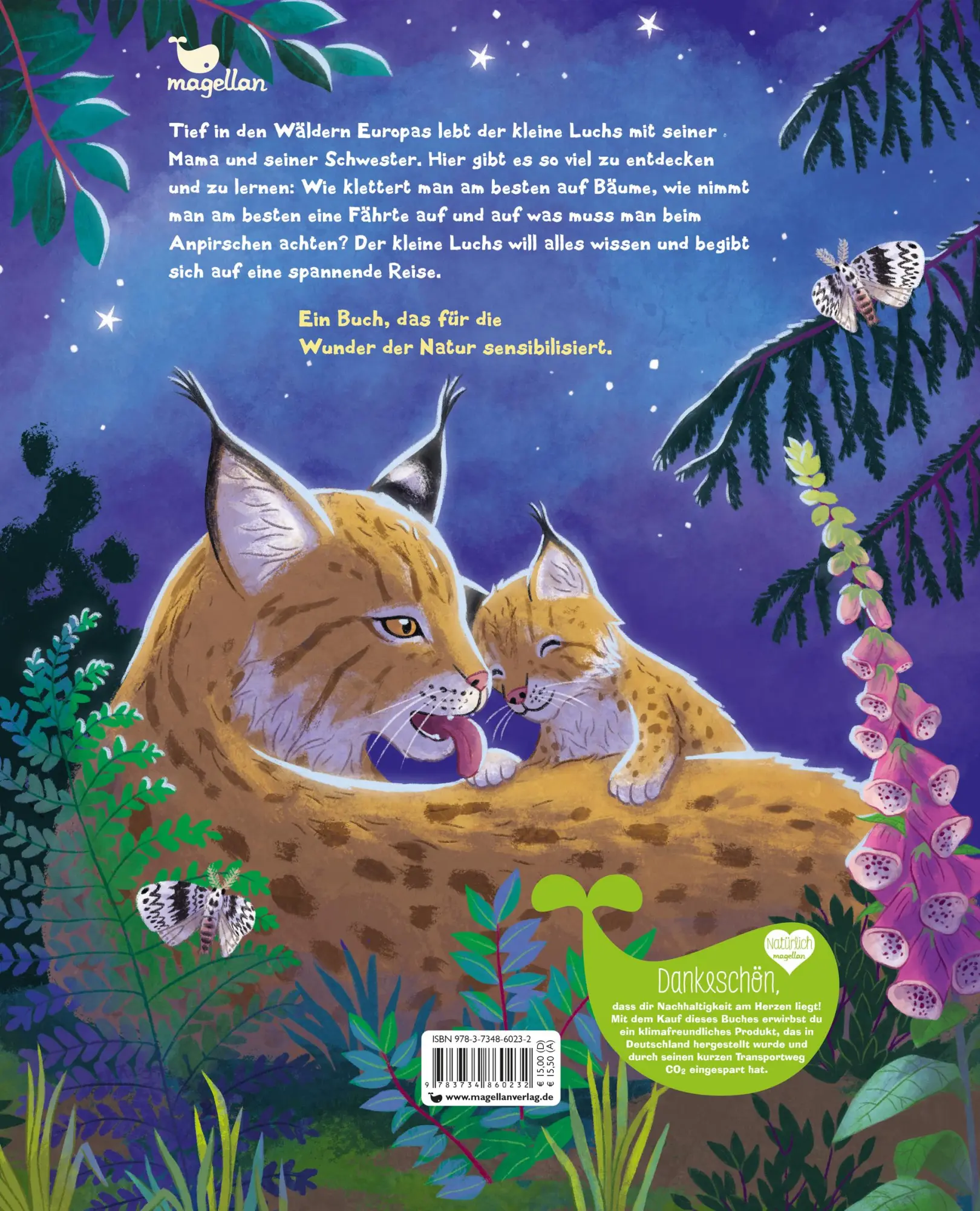 Rückseite: 9783734860232 | Der kleine Luchs - Zu Hause in den Wäldern Europas | Buch | 32 S.