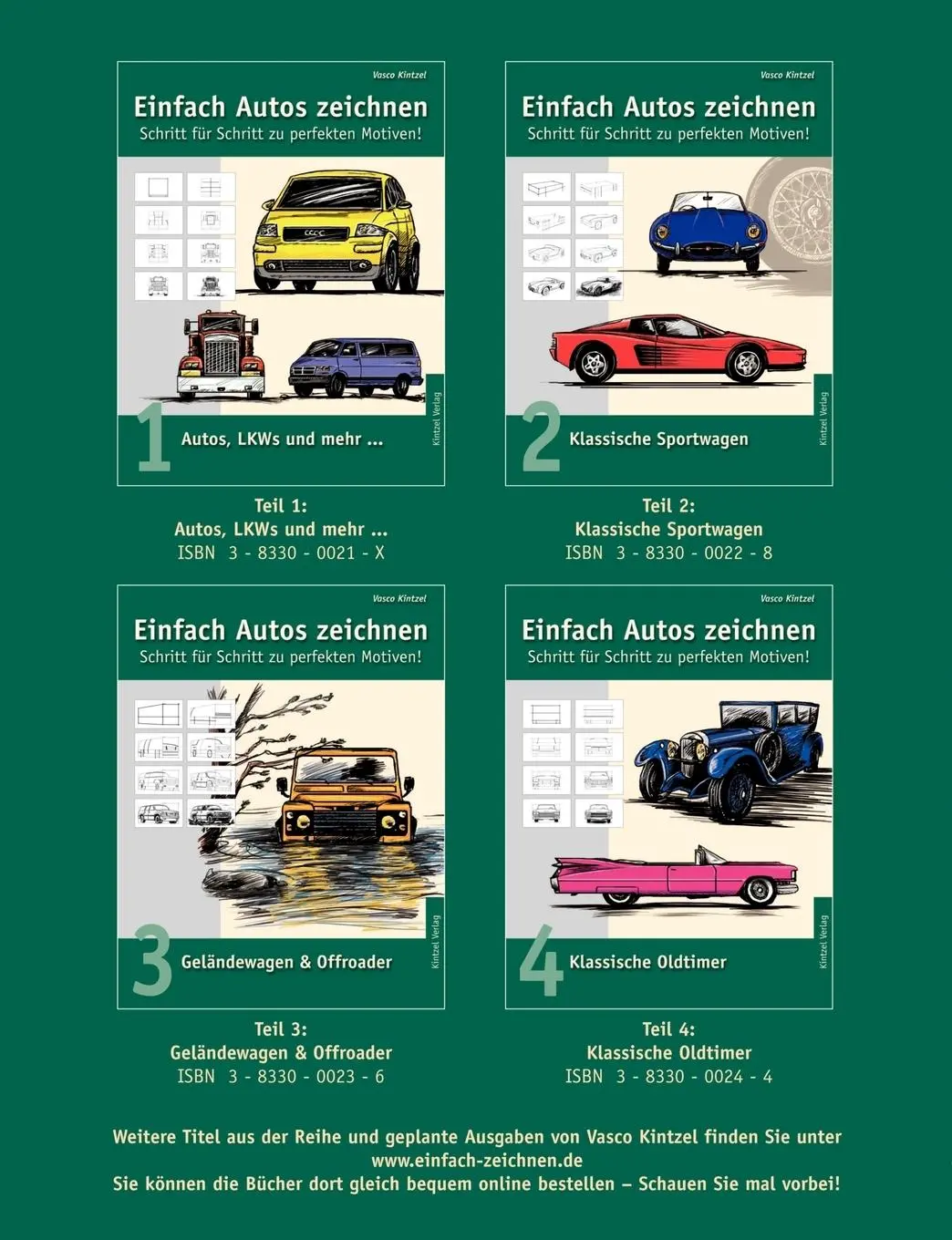 Rückseite: 9783833000232 | Einfach Autos zeichnen - Schritt für Schritt zu perfekten Motiven!
