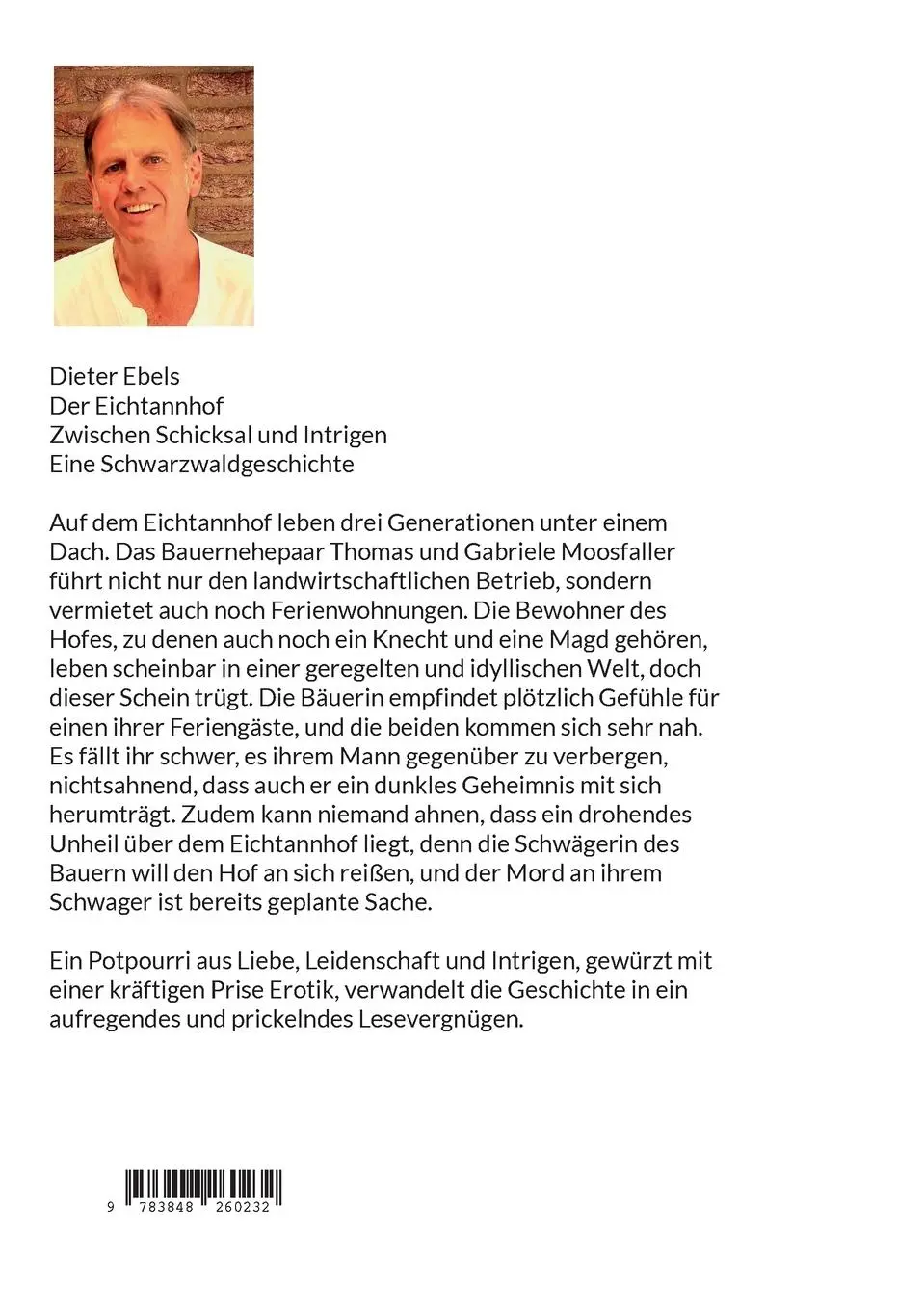 Rückseite: 9783848260232 | Der Eichtannhof | Zwischen Schicksal und Intrigen | Dieter Ebels
