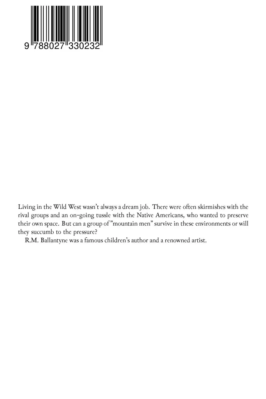 Rückseite: 9788027330232 | THE WILD MAN OF THE WEST (A Tale of the Rocky Mountains) | Ballantyne
