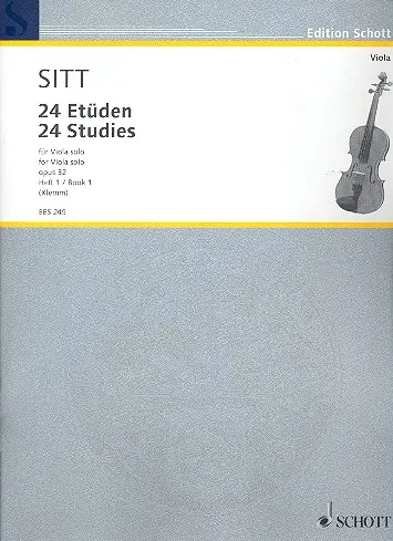 Cover: 9790200200232 | Studi (24) Op. 32 Vol. 1 | Hans Sitt | Buch | Ernst Eulenburg u. Co.