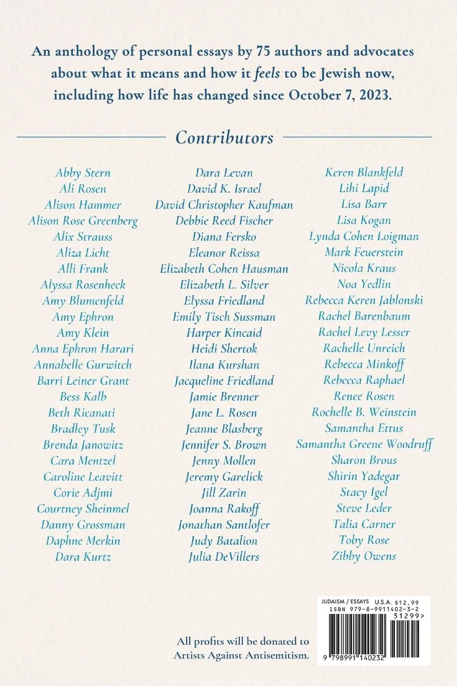 Rückseite: 9798991140232 | On Being Jewish Now | Reflections from Authors and Advocates | Owens