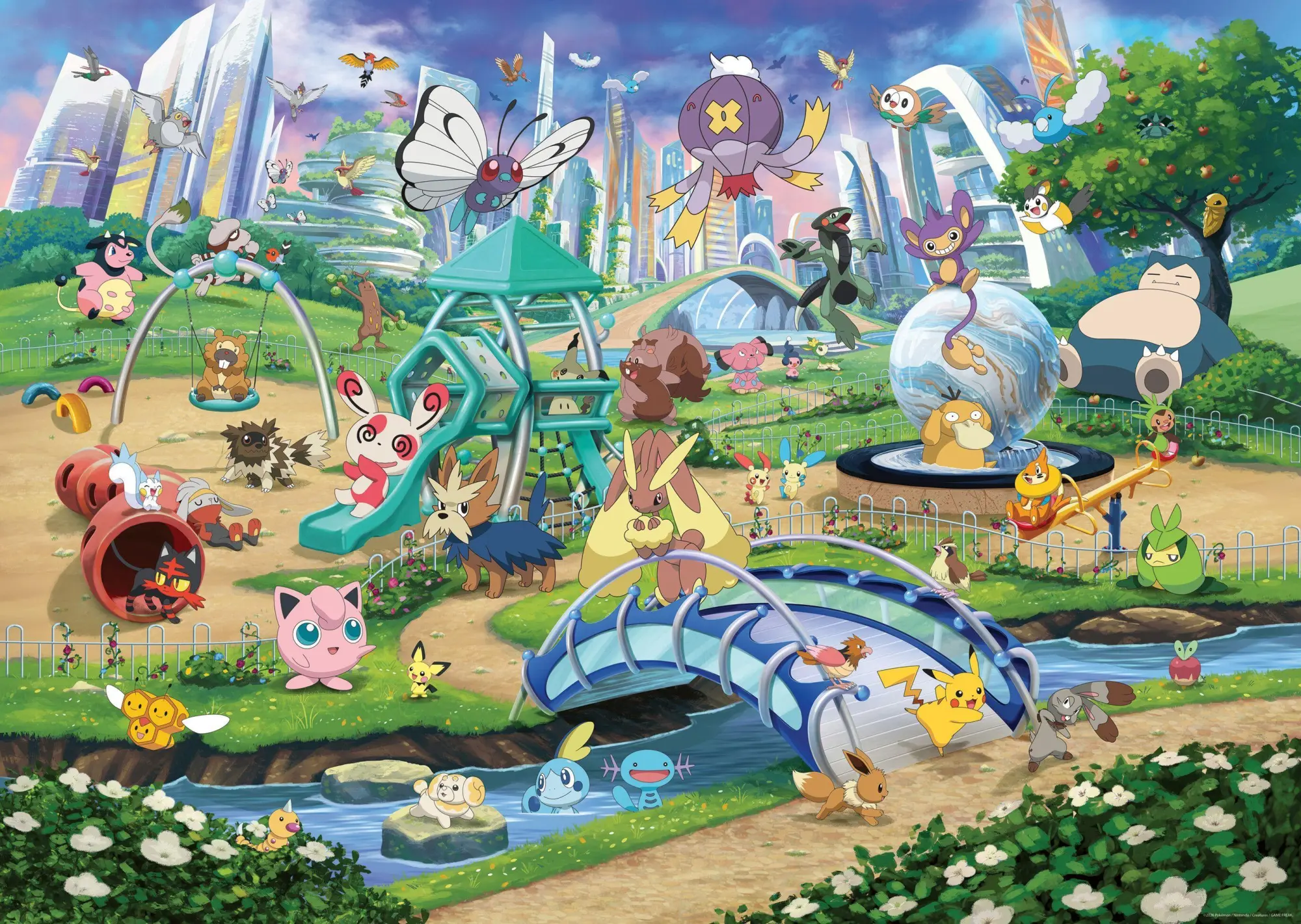 Cover: 4005555020332 | Erwachsenenpuzzle 1000 Teile - Pokémon - Evoli im Park | Spiel | 2026