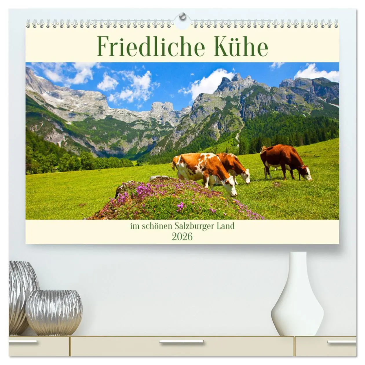 Cover: 9783457270332 | Friedliche Kühe (hochwertiger Premium Wandkalender 2026 DIN A2...