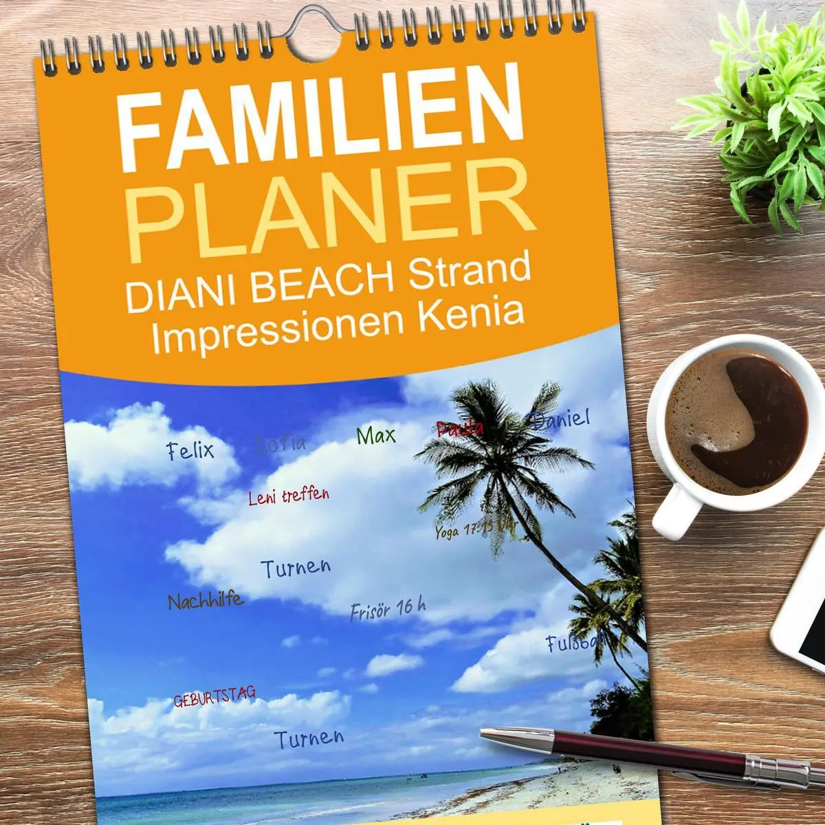 Bild: 9783516500332 | Familienplaner 2026 - DIANI BEACH Strand Impressionen Kenia mit 5...