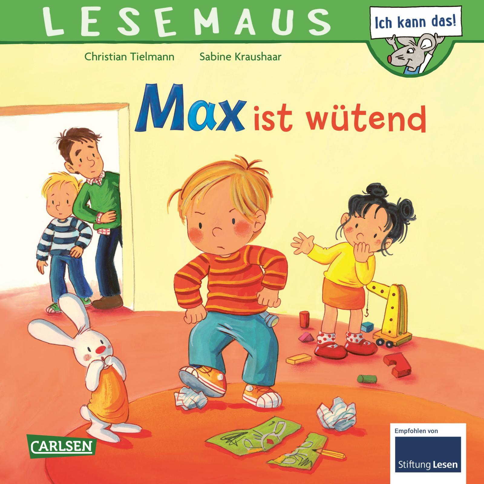 Cover: 9783551080332 | LESEMAUS 153: Max ist wütend | Christian Tielmann | Broschüre | 24 S.
