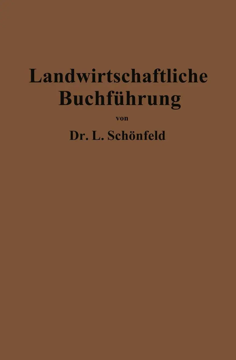 Cover: 9783662270332 | Landwirtschaftliche Buchführung mit Einschluß der Bewertung und...