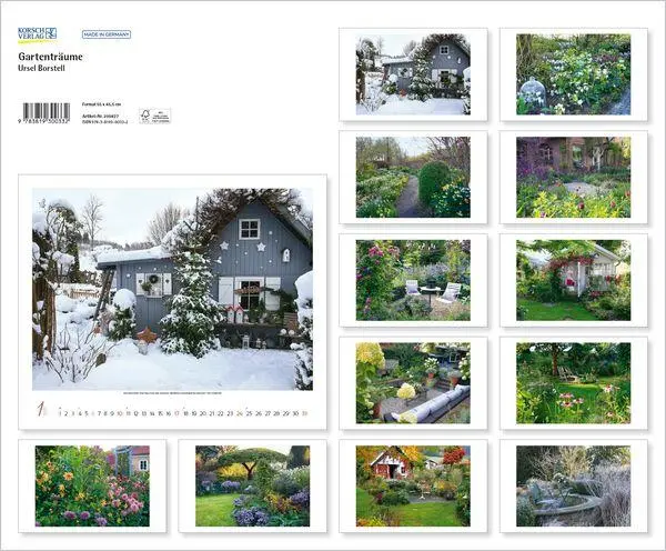 Bild: 9783819300332 | Gartenträume 2027 | Verlag Korsch | Kalender | Spiralbindung | 14 S.