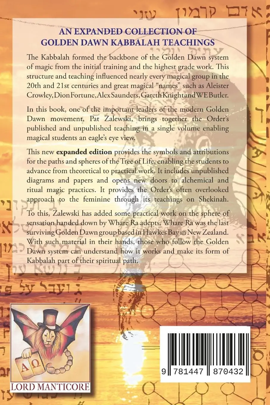 Rückseite: 9781447870432 | KABBALAH of the GOLDEN DAWN | Pat Zalewski | Taschenbuch | Englisch