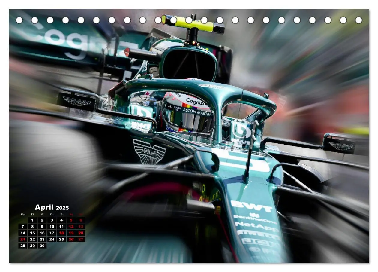 Bild: 9783435000432 | Leidenschaft Formel 1 (Tischkalender 2025 DIN A5 quer), CALVENDO...