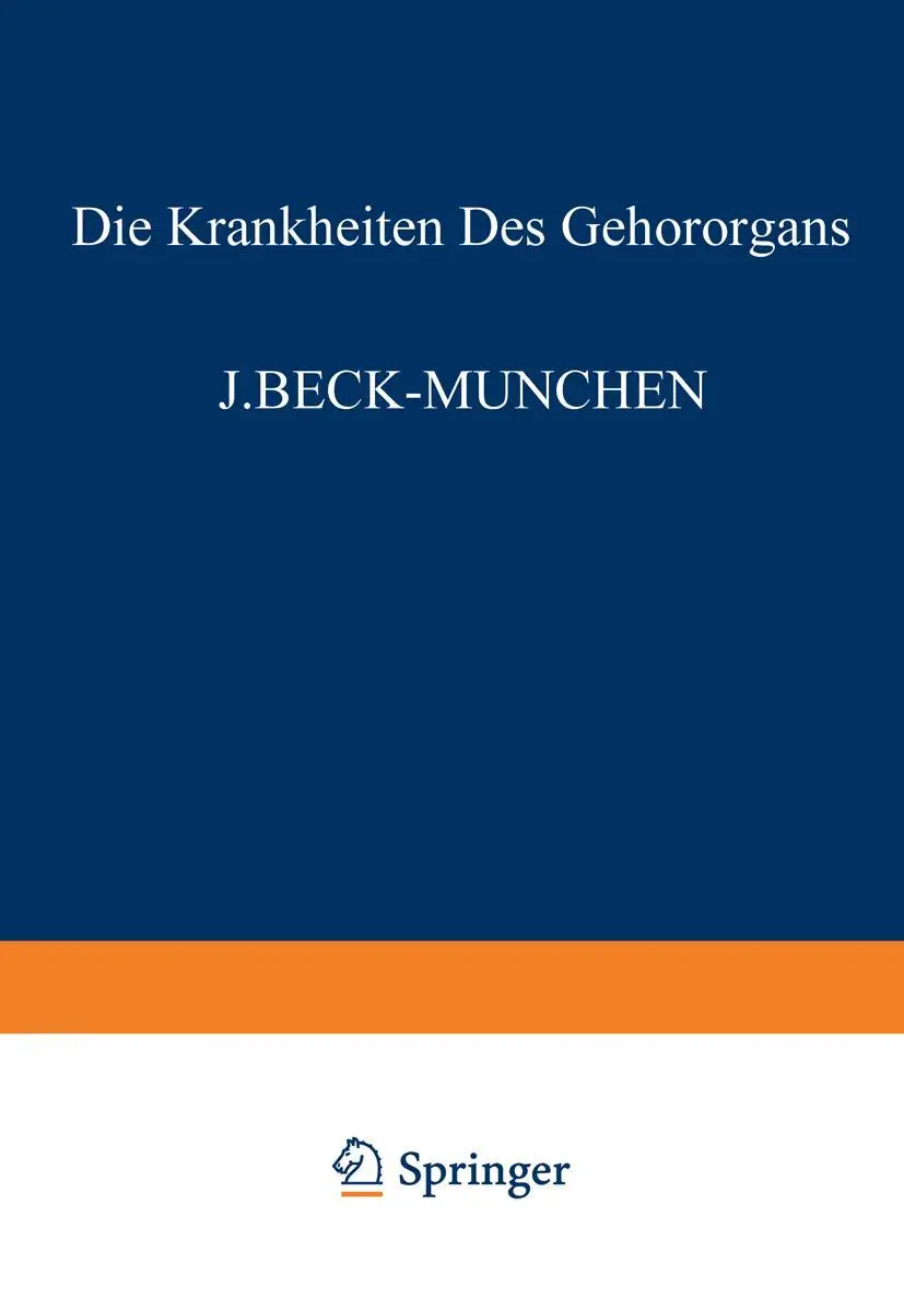 Die Krankheiten des Gehörorgans: Dritter Teil Otitische Intrakranielle Komplikationen Gewerbekrankheiten u. Akustisches Trauma Mechanisches und ... mit Einschluß der Grenzgebiete, 6-8 / 8)