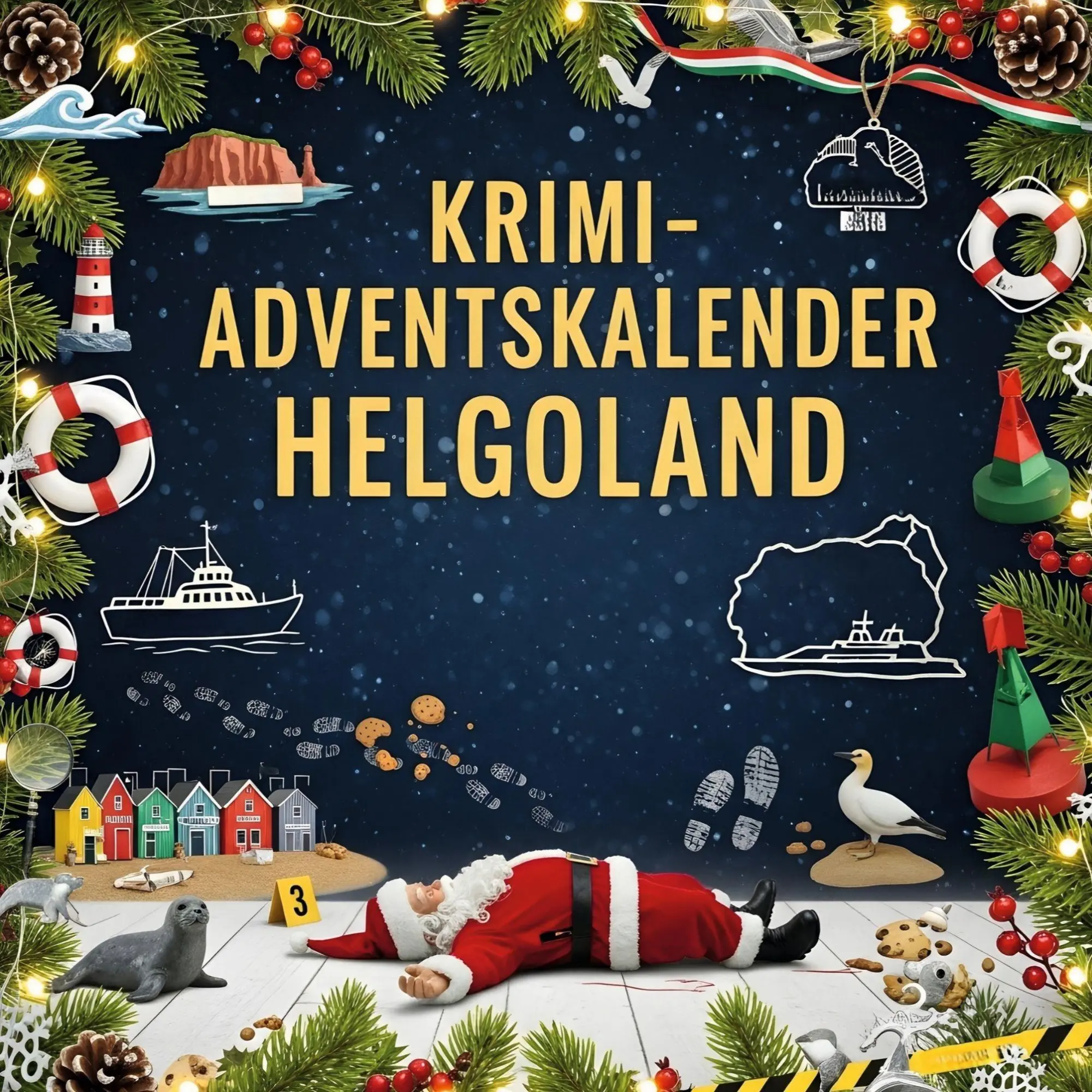 Cover: 9783695310432 | Der Krimi-Adventskalender Helgoland | Mordsverdächtig in 24 Akten