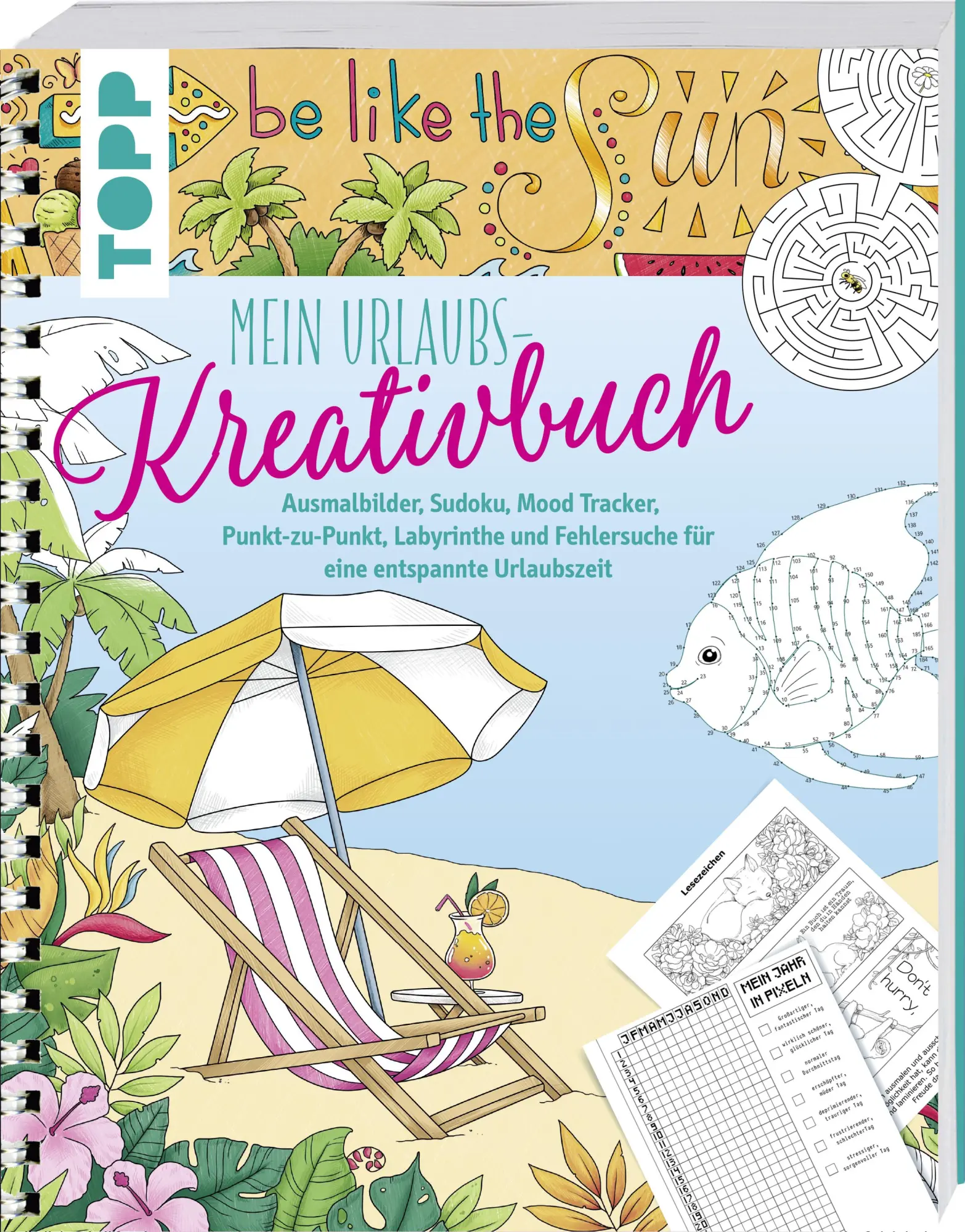 Cover: 9783772460432 | Mein Urlaubs-Kreativbuch | Natascha Pitz | Taschenbuch | Spiralbindung