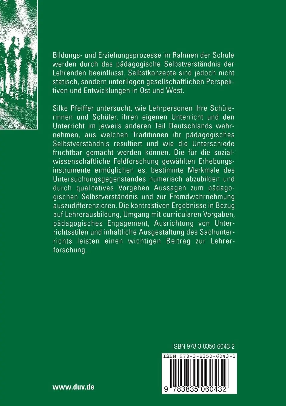 Rückseite: 9783835060432 | Schule und Sachunterricht in Ost- und Westdeutschland | Silke Pfeiffer