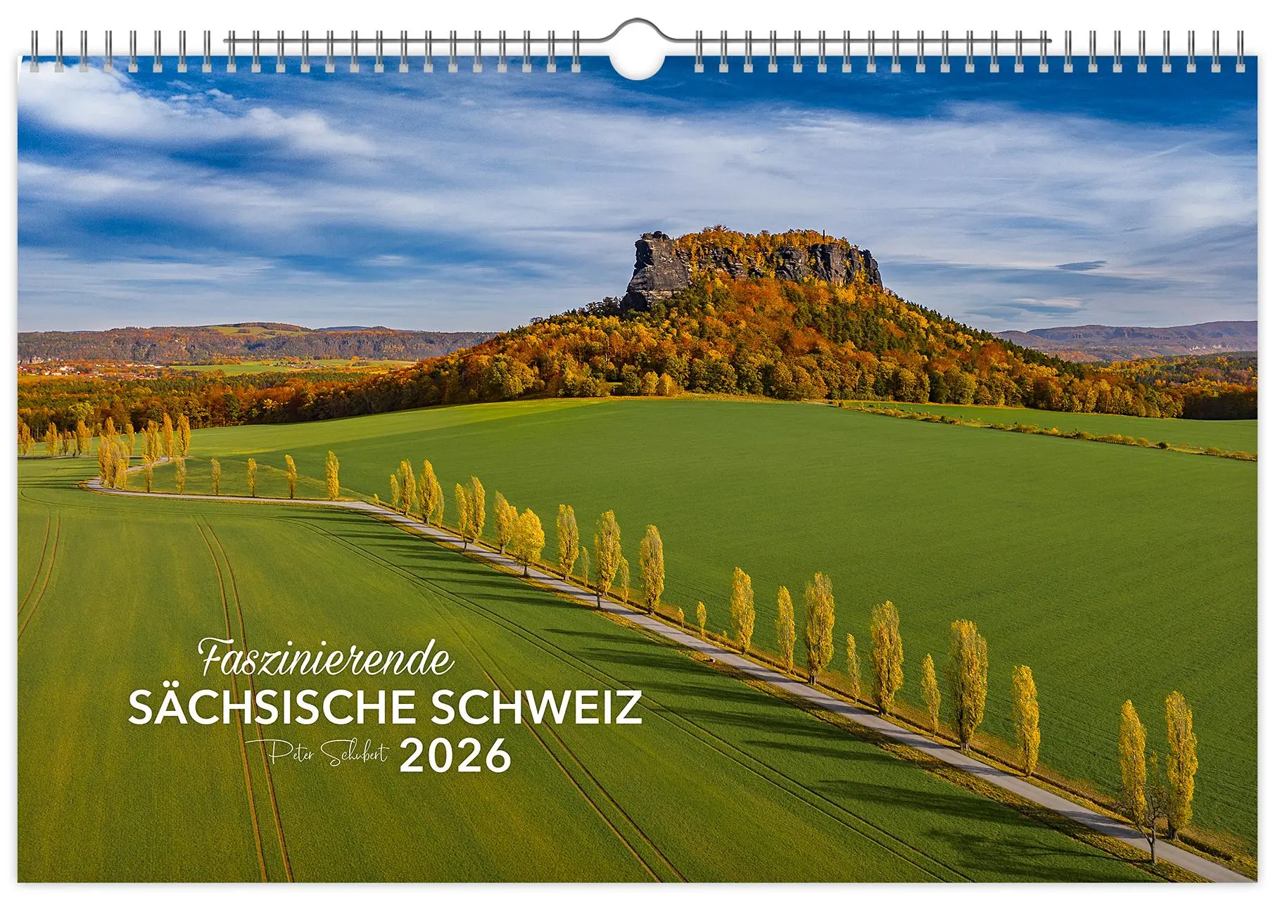 Cover: 9783910680432 | Kalender Faszinierende Sächsische Schweiz 2026 | Peter Schubert | 2026