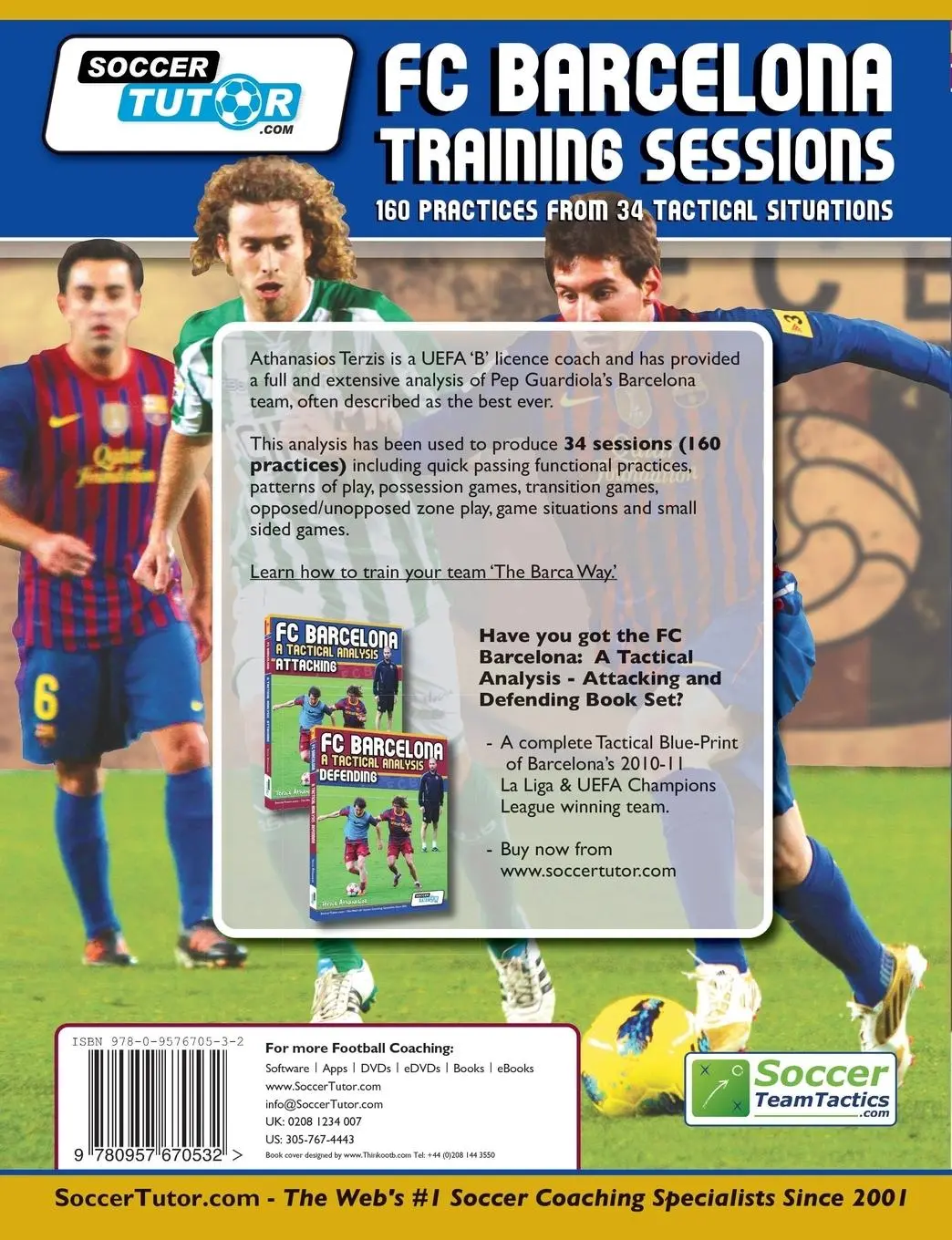 Rückseite: 9780957670532 | FC Barcelona Training Sessions | Athanasios Terzis | Taschenbuch
