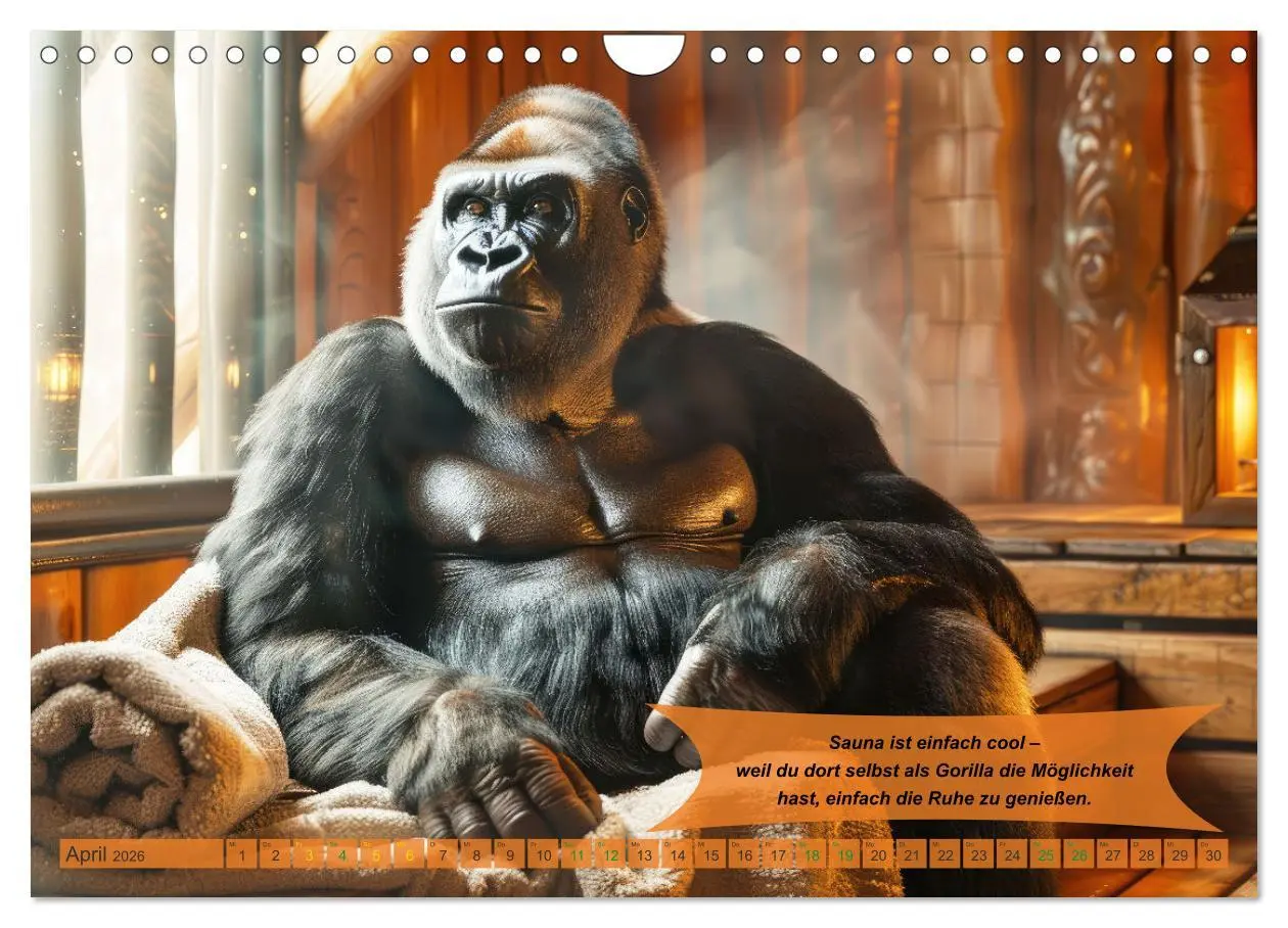 Bild: 9783457320532 | Tierisch lustige Saunafreunde (Wandkalender 2026 DIN A4 quer),...