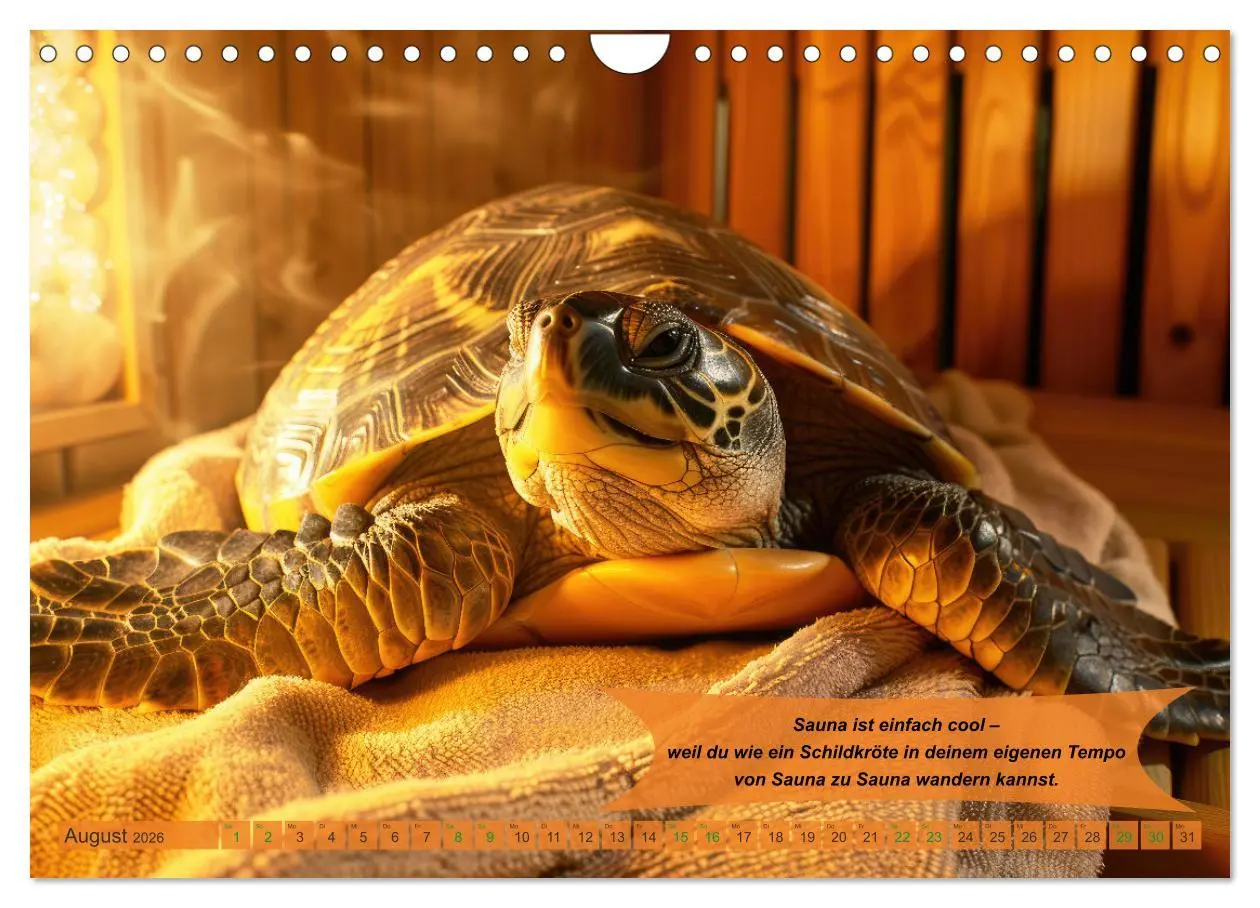 Bild: 9783457320532 | Tierisch lustige Saunafreunde (Wandkalender 2026 DIN A4 quer),...