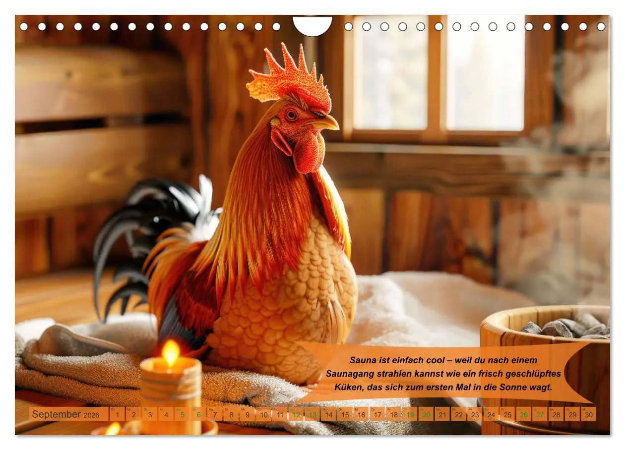 Bild: 9783457320532 | Tierisch lustige Saunafreunde (Wandkalender 2026 DIN A4 quer),...