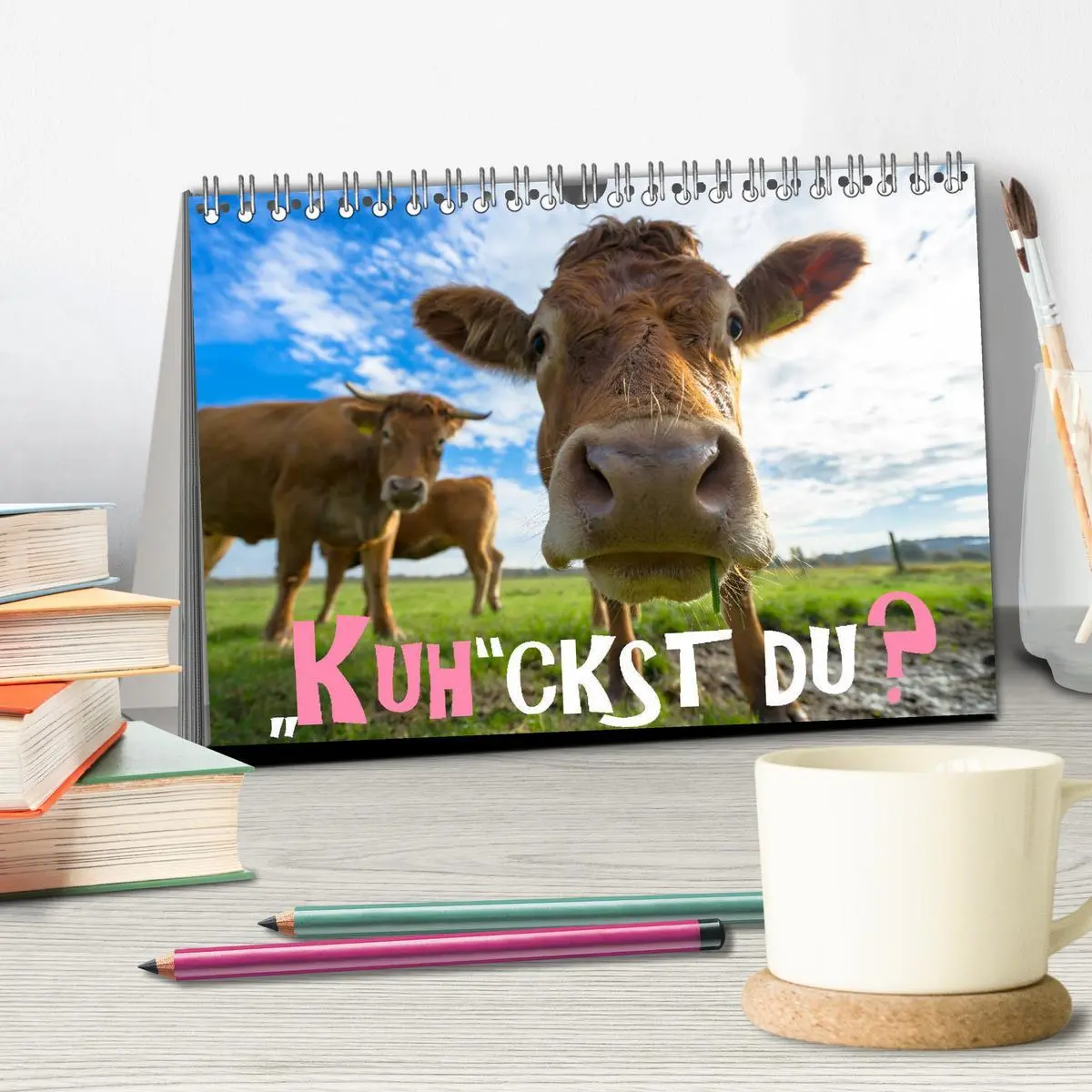 Bild: 9783457870532 | Kuhckst du? (Tischkalender 2026 DIN A5 quer), CALVENDO Monatskalender
