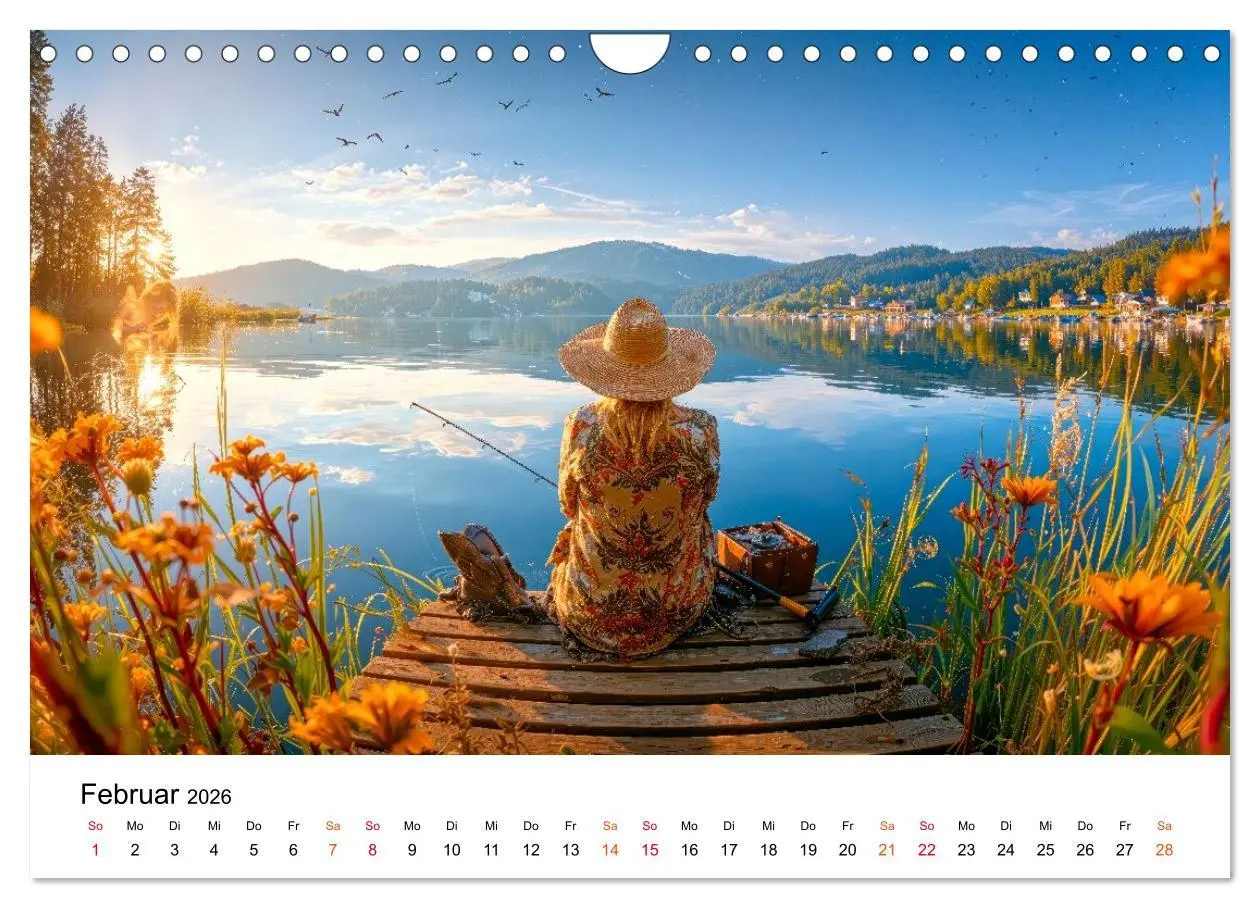 Bild: 9783516650532 | Angeln mit Herz und Haken (Wandkalender 2026 DIN A4 quer), CALVENDO...
