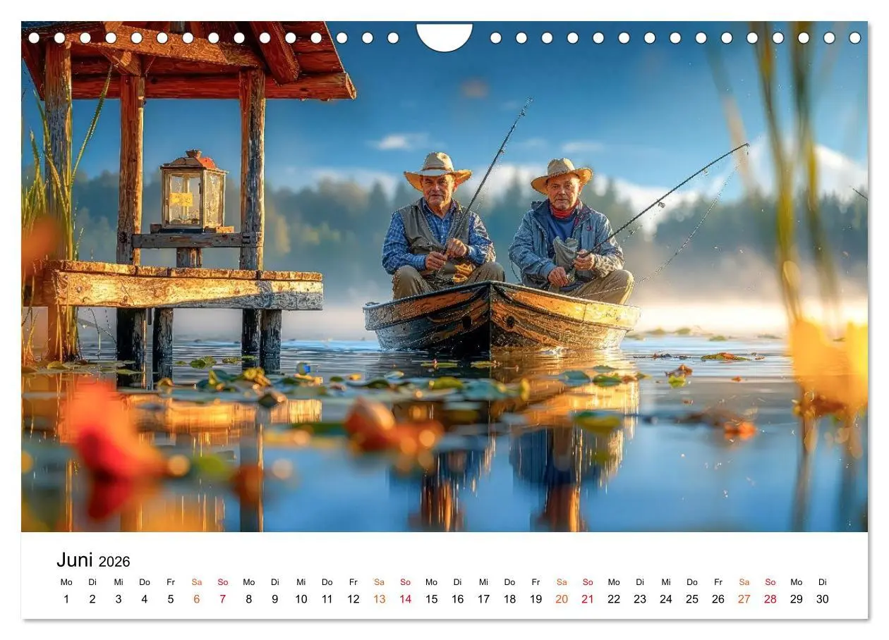 Bild: 9783516650532 | Angeln mit Herz und Haken (Wandkalender 2026 DIN A4 quer), CALVENDO...