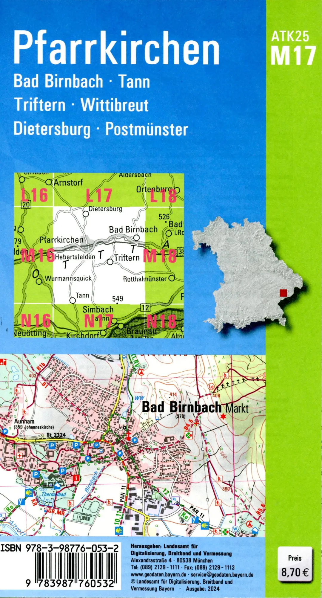 Bild: 9783987760532 | ATK25-M17 Pfarrkirchen (Amtliche Topographische Karte 1:25000) | 2024