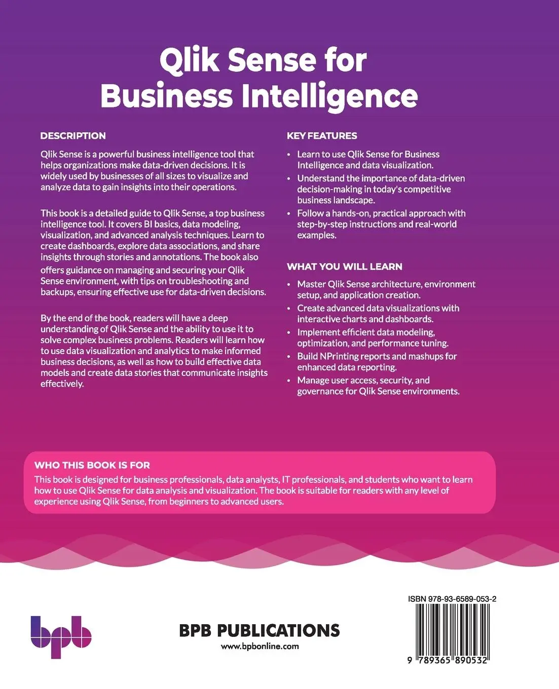 Rückseite: 9789365890532 | Qlik Sense for Business Intelligence | Satyam Garg | Taschenbuch