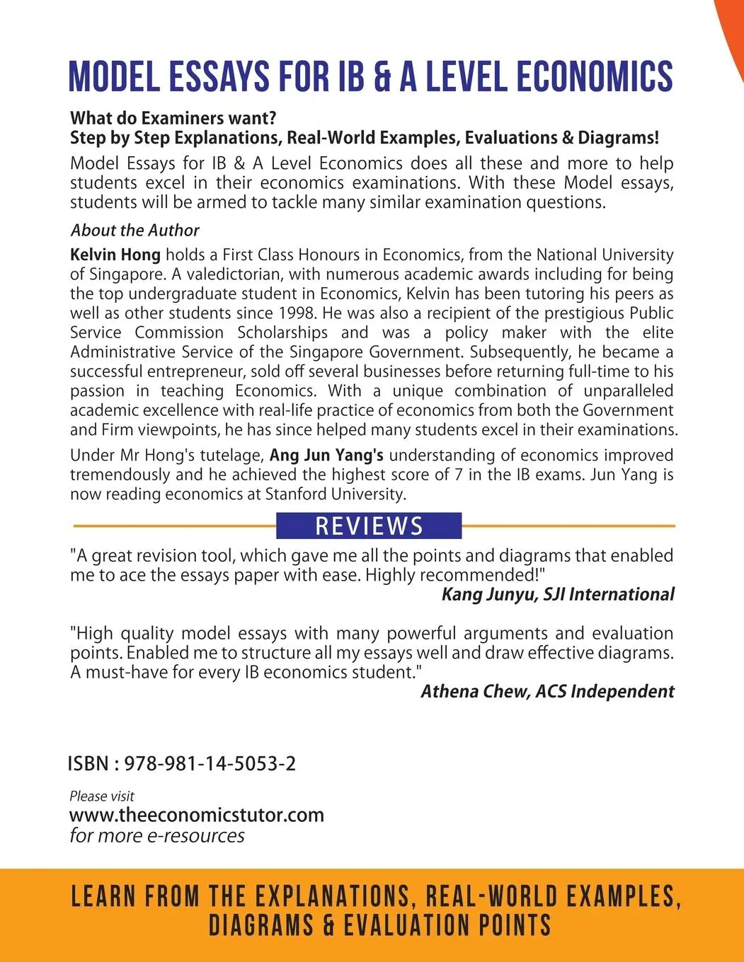 Rückseite: 9789811450532 | Model Essays for IB &amp; A Level Economics | (Macroeconomics Vol 1)