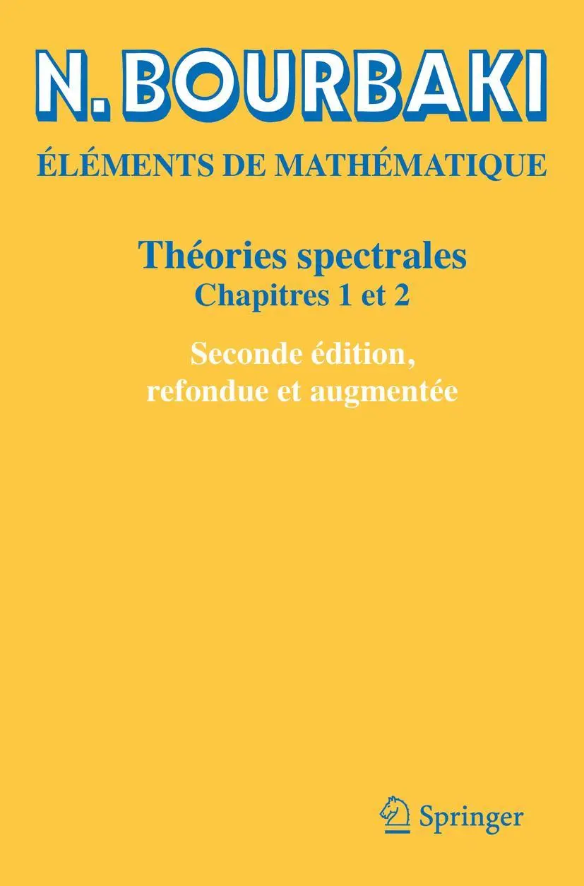 Cover: 9783030140632 | Théories spectrales | Chapitres 1 et 2 | N. Bourbaki | Taschenbuch