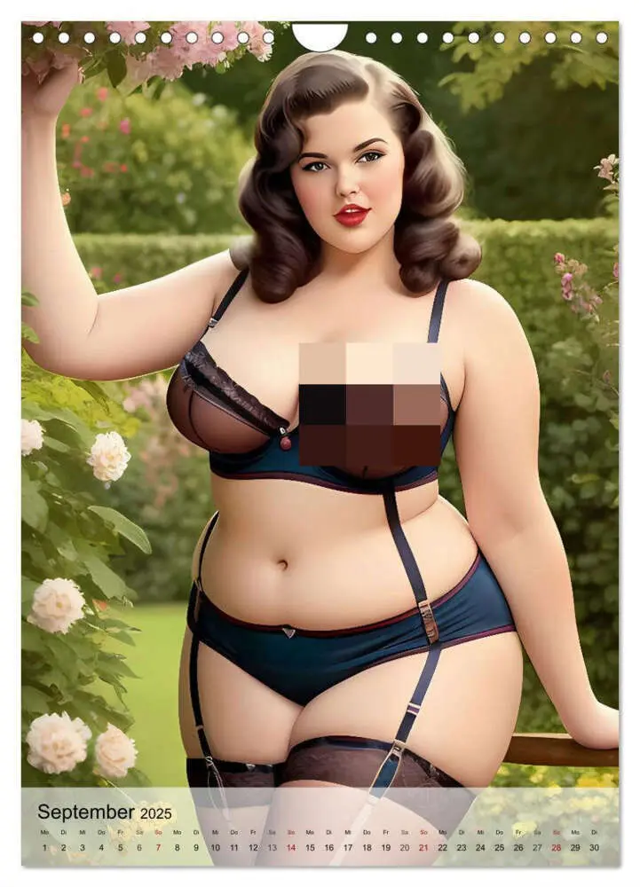 Bild: 9783383820632 | Pin up Girls Heiße Kurven mit Retro Charme (Wandkalender 2025 DIN...