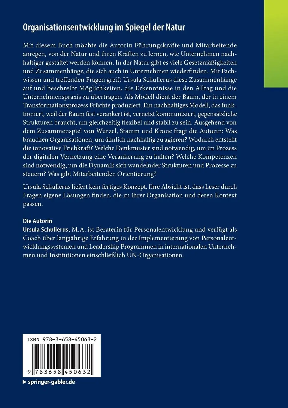 Rückseite: 9783658450632 | Organisationsentwicklung im Spiegel der Natur | Ursula Schullerus