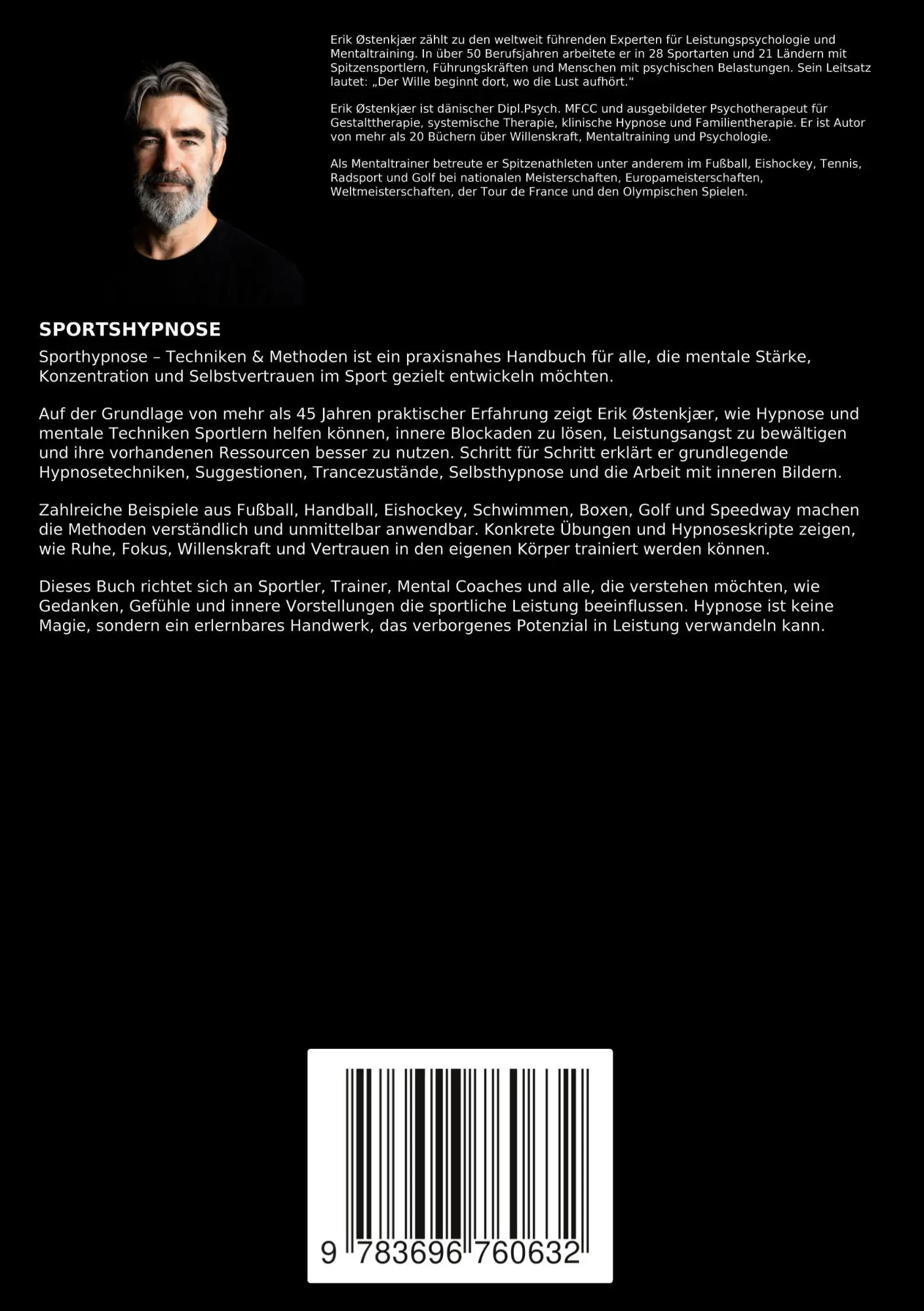 Rückseite: 9783696760632 | SPORTSHYPNOSE - Techniken &amp; Methoden | Erik Østenkjær | Taschenbuch