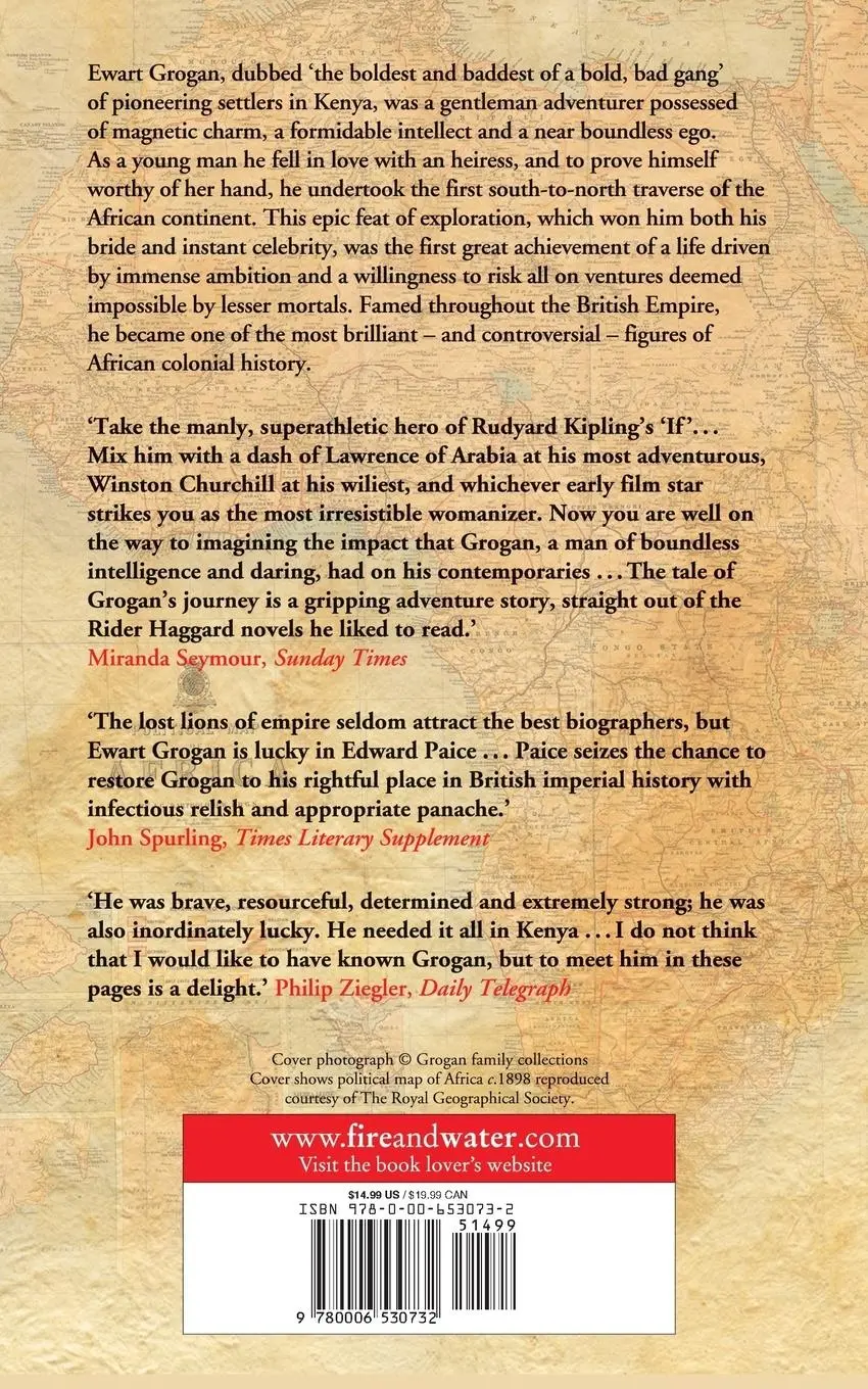 Rückseite: 9780006530732 | Lost Lion of Empire | The Life of 'Cape-to-Cairo' Grogan | Paice